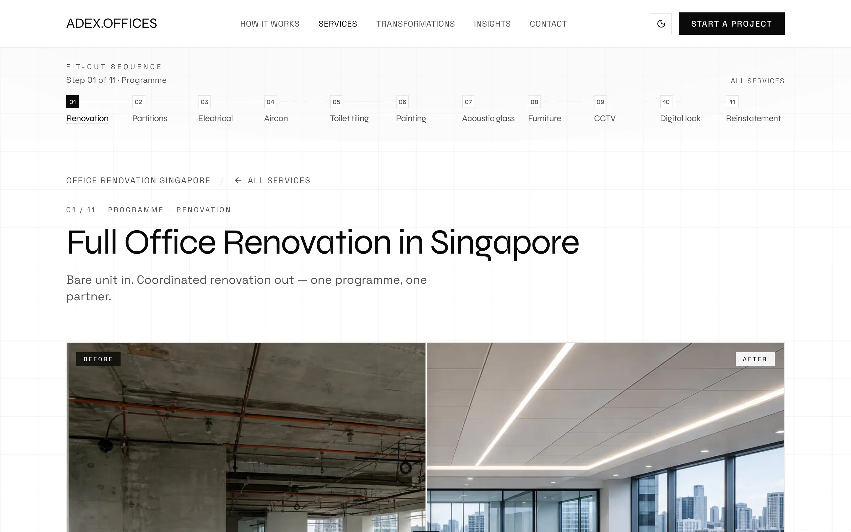 ADEX Offices: Service detail