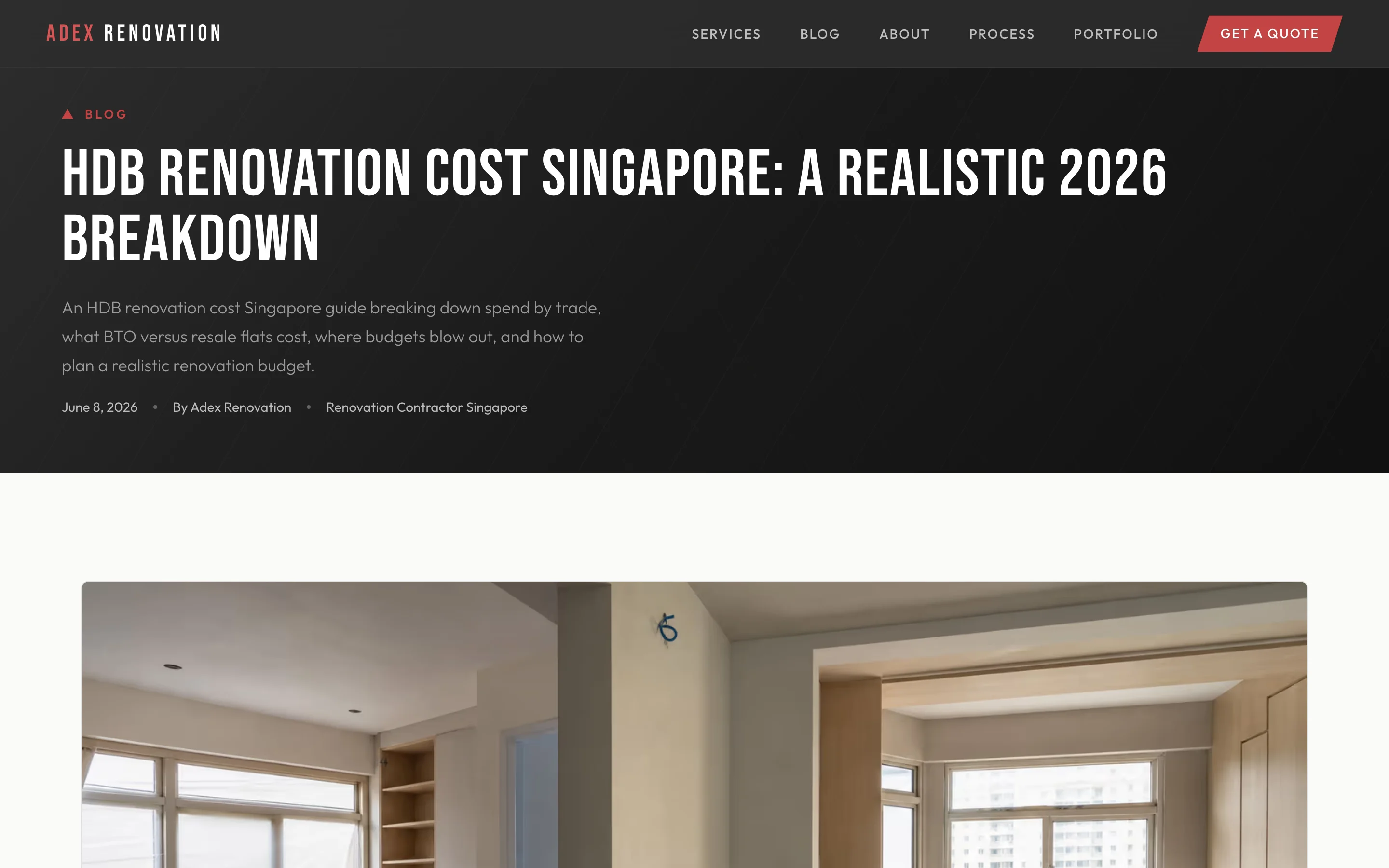 ADEX Renovation: Blog article